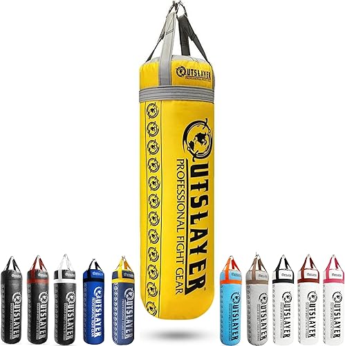 Miniatura 10 de Outslayer Bolsa de boxeo con relleno de 80 libras y MMA fabricada en Estados Unidos
