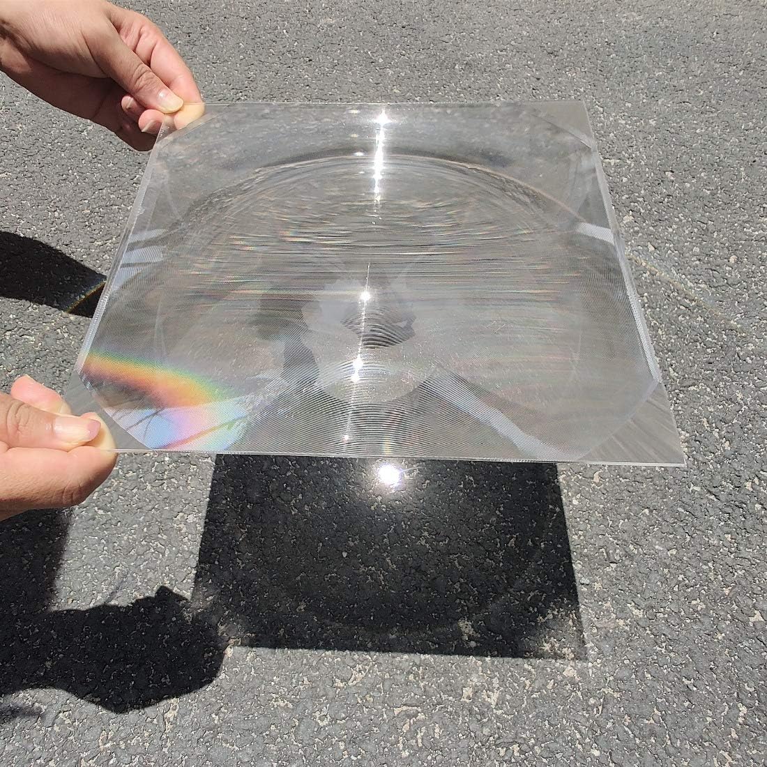 2-Pack Fresnel Lenses 250 * 250MM Focal Length 200MM Acrylic Fresnel Lens Fire Starter/Solar Oven/Scientific Research&Education/DIY Projection TV PLANS By Six Seasons