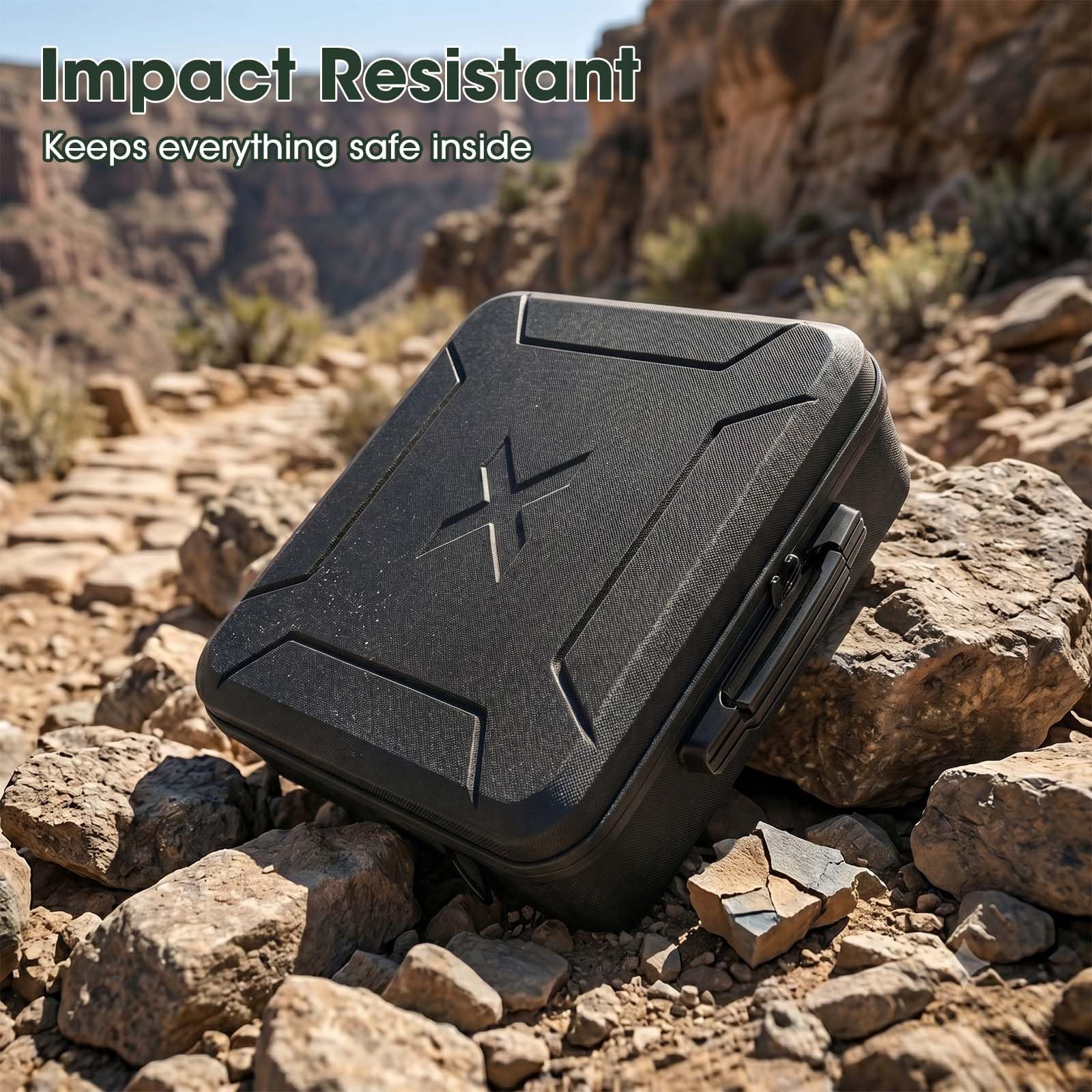 Sacoche Compatible avec Starlink Mini, Housse EVA imperméable & résistante aux Chocs – Compatible kit Starlink Mini, bandoulière Incluse, idéale Voyage, Camping & Plein air