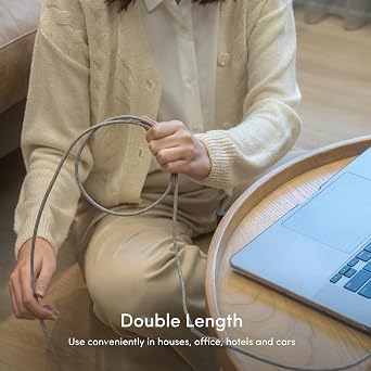 Moshi Integra USB-C to C (240W/480Mbps) Cable, Gray (3.0M)