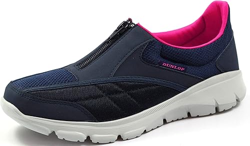 Amazon ダンロップ Rf308 Rf312 レディース スリッポン スニーカー 23 5cm 312 ネイビー Dunlop ダンロップ スニーカー