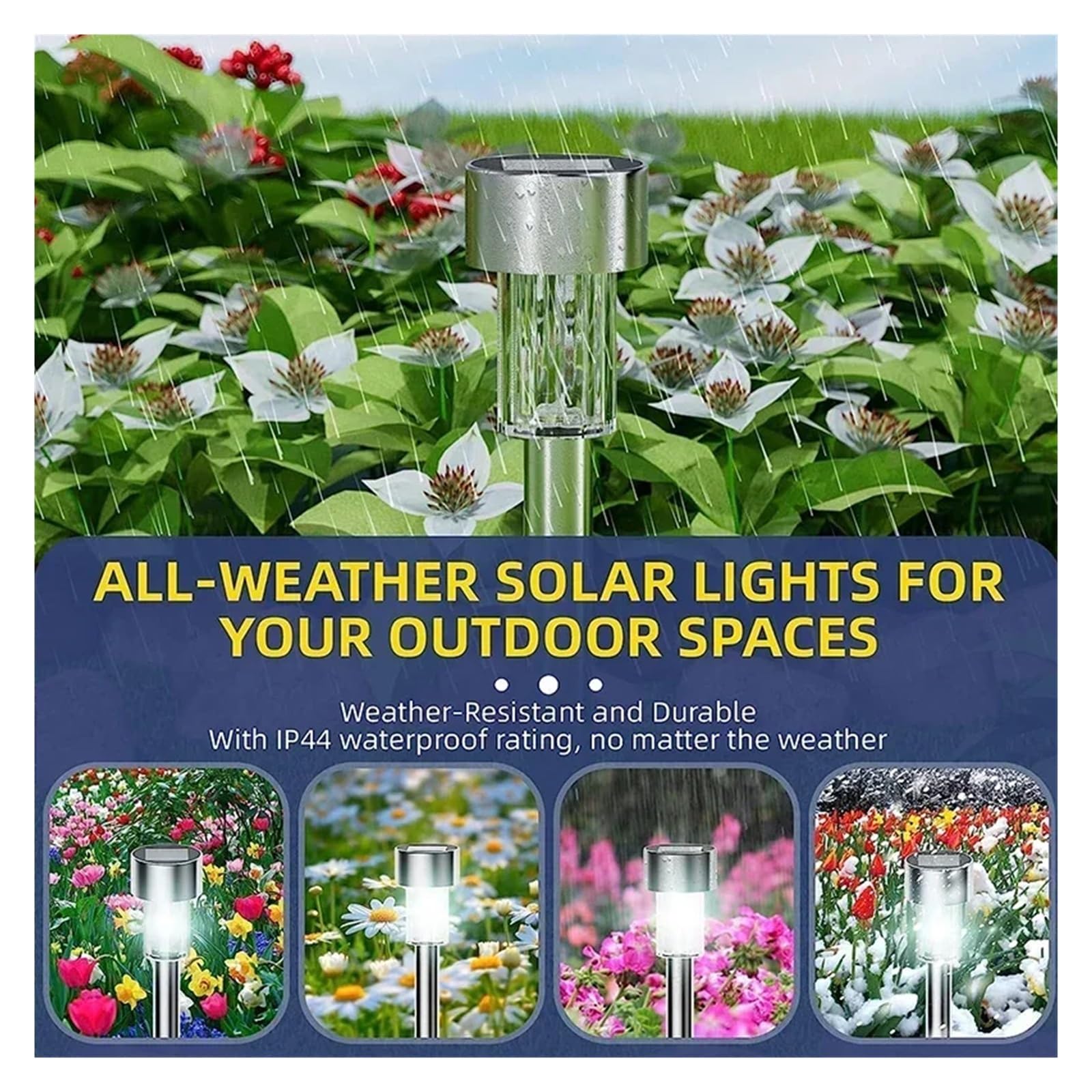Luces Solares For Exteriores, De Jardín, Lámpara Alimentada Por Energía Solar, Linterna, Iluminación Paisaje Impermeable, Camino, Patio, Decoración Luminoso Y Elegante(Black Shell-Warm,20Pcs)