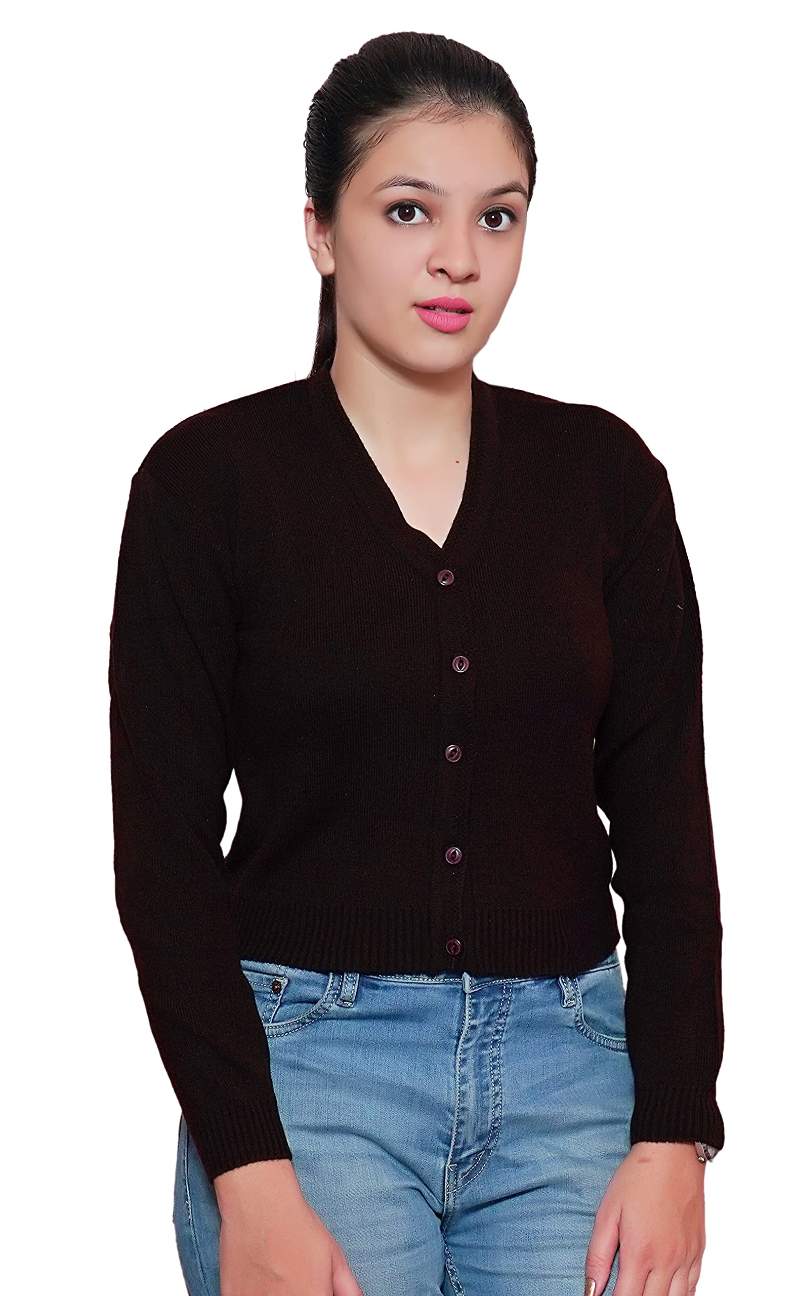 Kuku Hosiery Full Sleeves Woolen Blouse for Women | Winter Saree Blouse | Winter Plain top Sweater for Adult Girls-picture-14