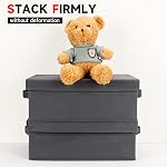 NUSWOR Upgrades DVD Storage Box - Perfect DVD Case Storage Solution, Stackable DVD Organizer with Lid, 2Pack DVD Holder 15.75 x 8.1 x 6.1 inches - Holds 50 DVDs - Grey