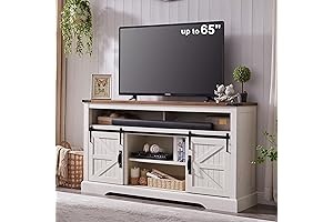 Antique White Farmhouse TV Stand