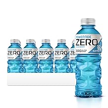 POWERADE Electrolyte Enhanced Zero Sugar Mixed Berry Sports Drink, 20 Ounce Pack of 24