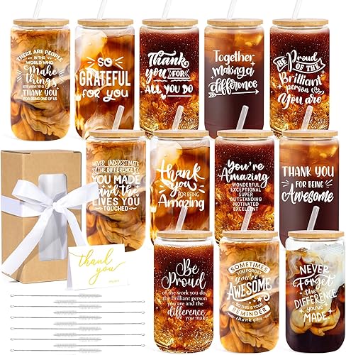 12 Set Employee Appreciation Gifts Bulk, Thank You - Father's Day Gifts For Coworkers