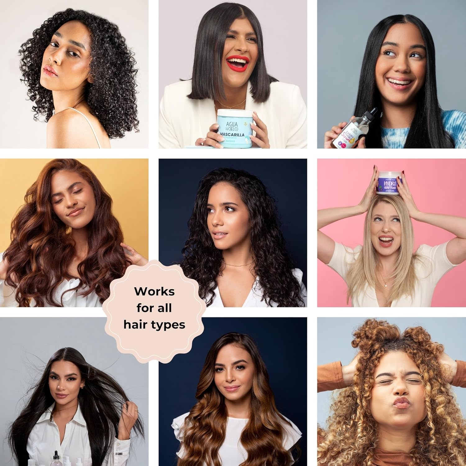 Agua de Cielo Nourishing Mask - Hair Mask for Dry Hair, Split Ends & Strength, Deeply Nourishes with Argan Oil, Collagen, Shea Butter & Ginger - 16 Oz - Image 9