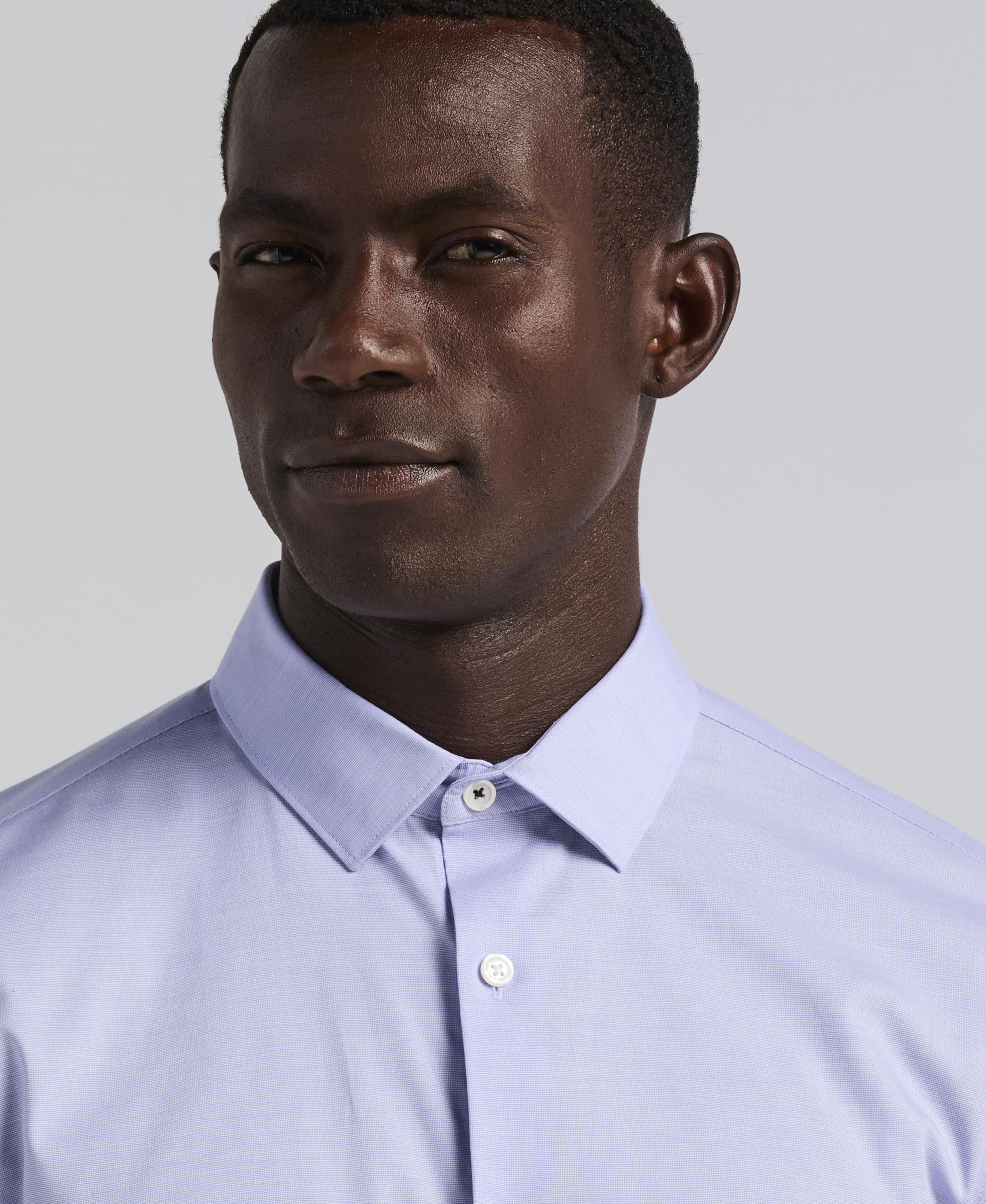 Perry Ellis Dobby Cotton Stretch Slim Fit Long Sleeve Button-Down Shirt Dobby - Camisa de algodón elástica de Manga Larga con Botones Hombre (Pack de 1)