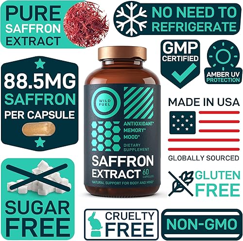 Miniatura 7 de WILD FUEL Paquete de cápsulas de supresor del apetito y extracto de azafrán