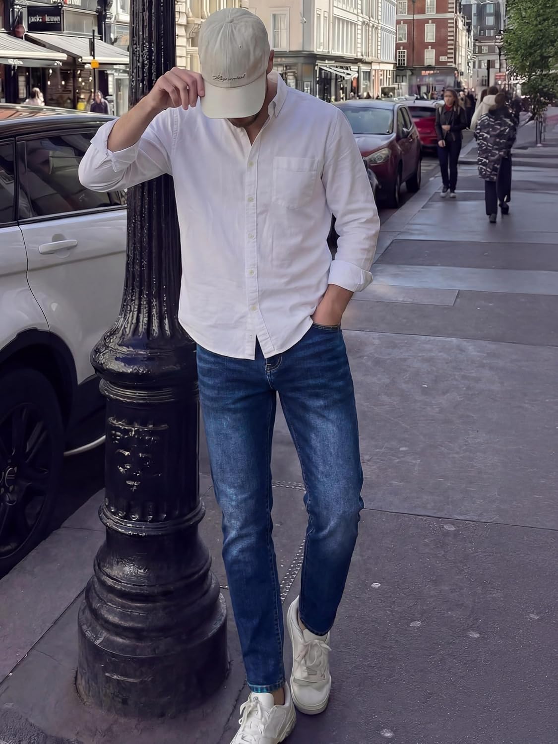 JMIERR Men's Slim Fit Stretch Tapered Leg Skinny Jeans, Comfort Flexible Denim Pants for Men with 5 Pockets - Image 6