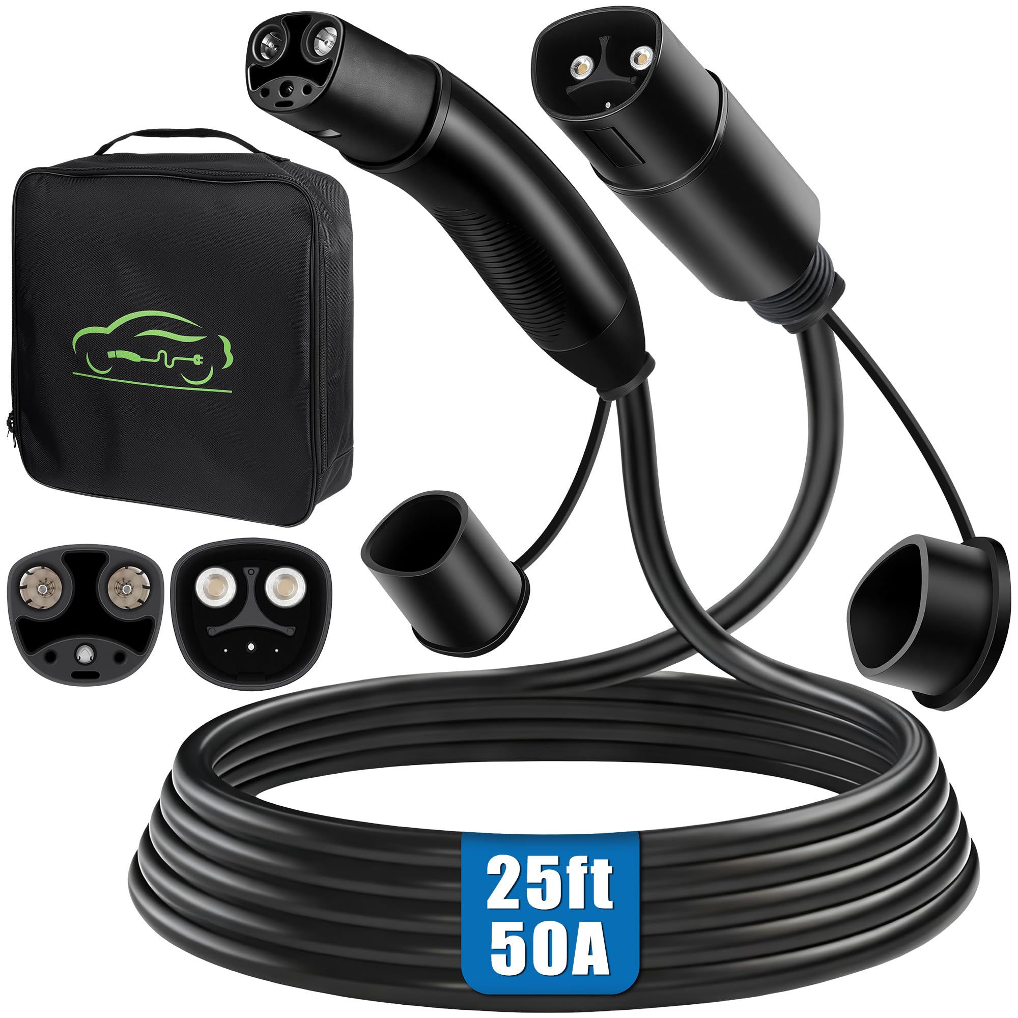 Tesla Extension Cable 50A 240V 12KW 25FT, EV Charger Extension