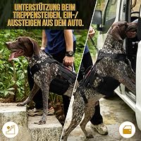 OneTigris Invictus XXL kutyahám nagy kutyáknak, 3 fogantyúval, állítható pánt, fekete 6
