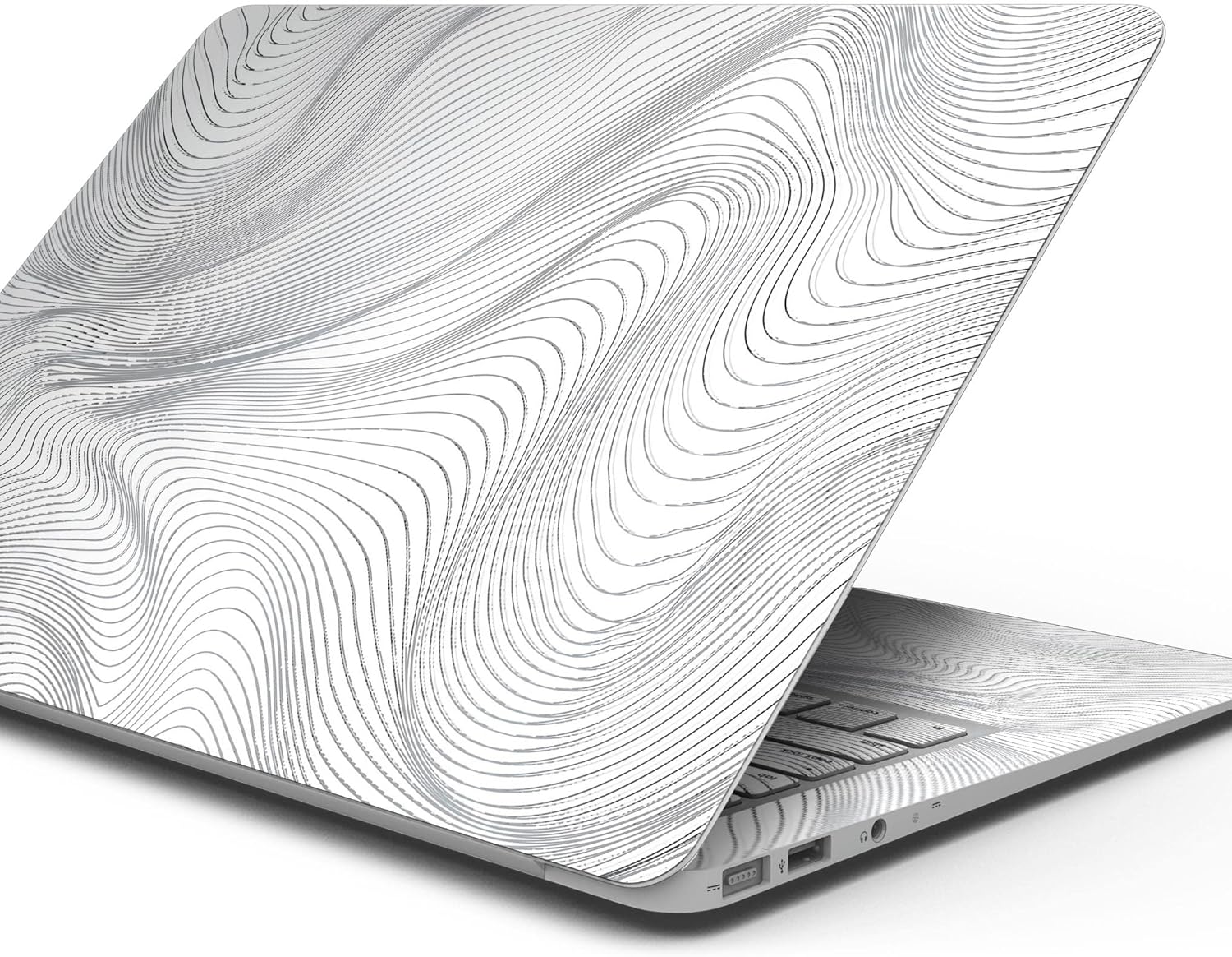 DesignSkinz - Abstract Silky Stripes - Full-Body Wrap Protective Decal Skin Kit Compatible with MacBook 13" Pro M1 (A2338)