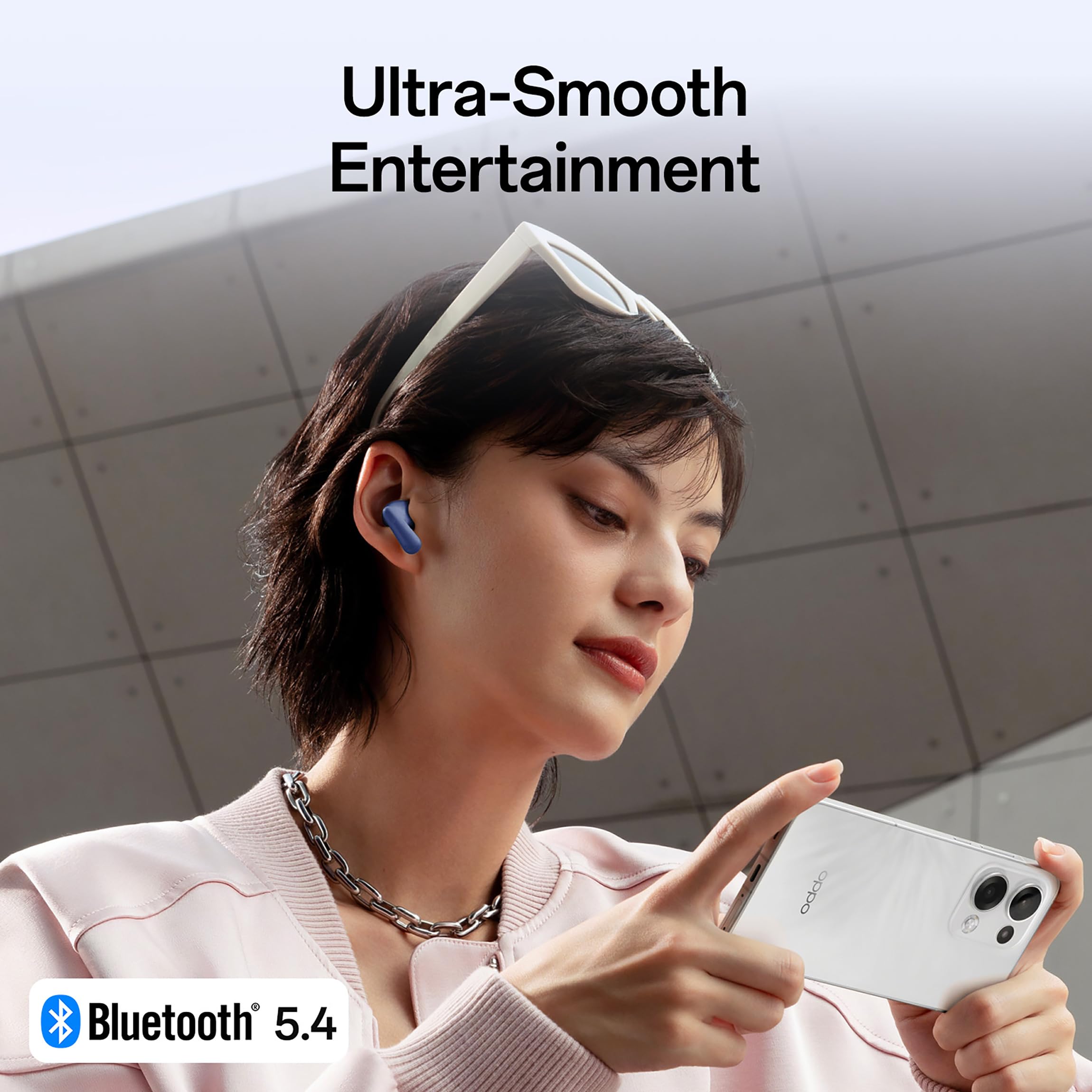 Oppo Enco Bud 3Pro+ True Wireless in Ear Earbuds with 12.4mm Driver and 32dB ANC, 43Hrs Playtime,Low Latency,Fast Charging,BT 5.4,IP55 (Sonic Blue) — Amazon image 7