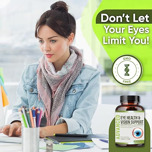 Miniatura 4 de NutraPro Apoyo para la salud ocular y la visión suplementos oculares para adultos con vitaminas oculares de luteína para la salud macular, visión