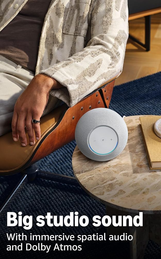 Amazon Echo Studio (newest model), Immersive spatial audio and Dolby Atmos, Designed for Alexa+, Graphite