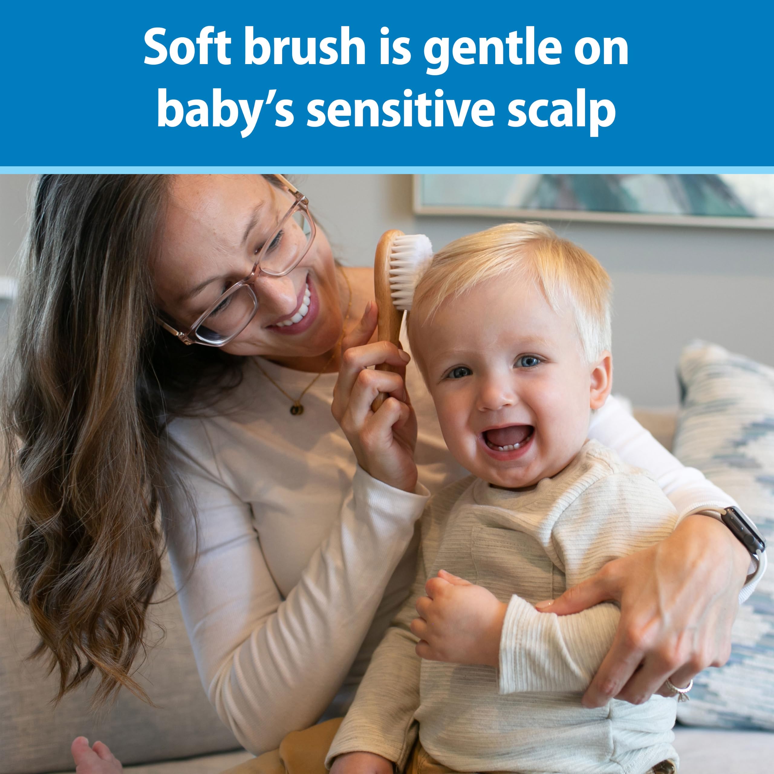 Dr. Brown's Soft and Safe Baby Brush + Comb view 2