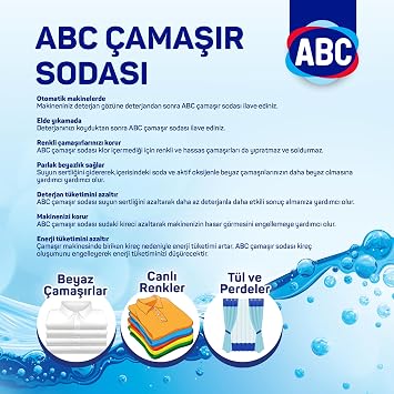 ABC DETERJAN Çamaşır Sodası (Soda Matik) 500 Gr