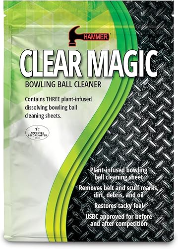 Hammer Limpiador de bolas de boliche mágico transparente