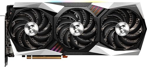 MSI Radeon RX 6750 XT Gaming X Trio 12G Carte Graphique Gaming GPU MHz Mémoire 12000 Mo, Noir - 2