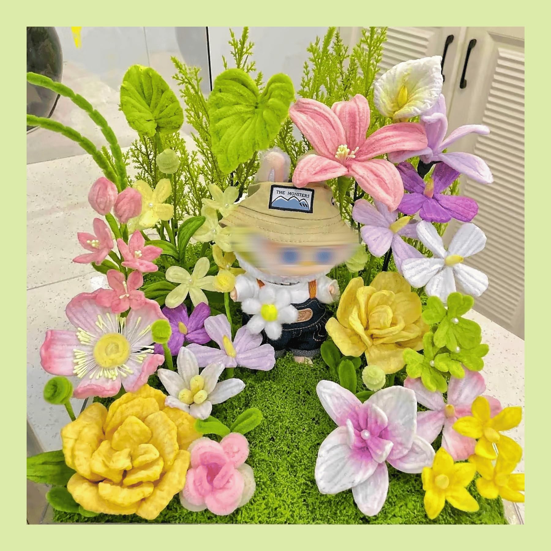300 Piezas Limpiapipas Chenilla Verde(30CM x 6mm),Limpiapipas verdes para manualidades: para hacer flores, animales, decoraciones para el hogar y actividades creativas,Green Pipe Cleaner