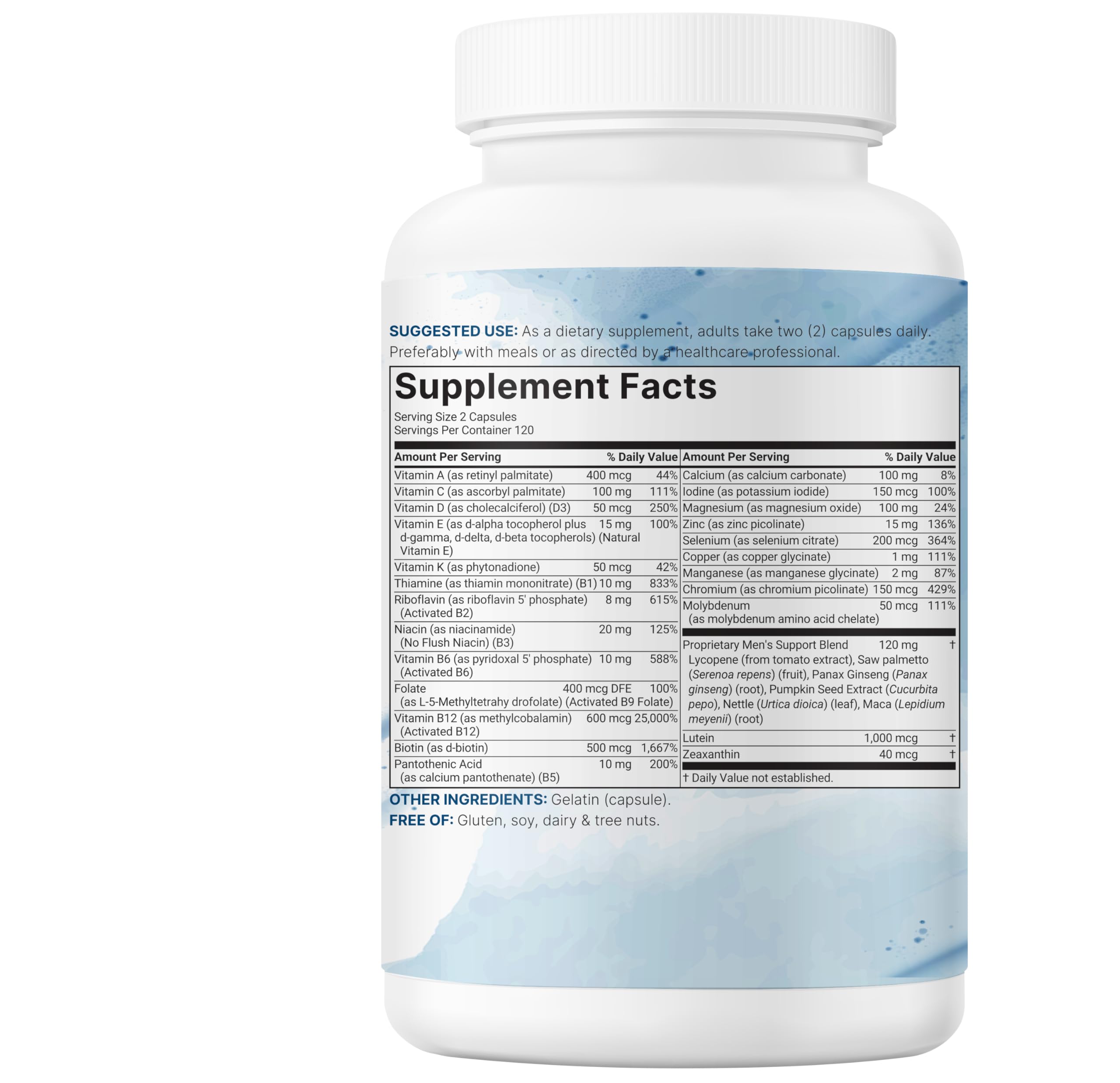 Micro Ingredients Pure Methylated Multivitamin for Men, 240 Capsules | 30 Essential Nutrients with Activated B Complex & Methylfolate + Saw Palmetto, Ginseng, Maca, Lycopene, Vitamin D3 & Zinc — Amazon image 8