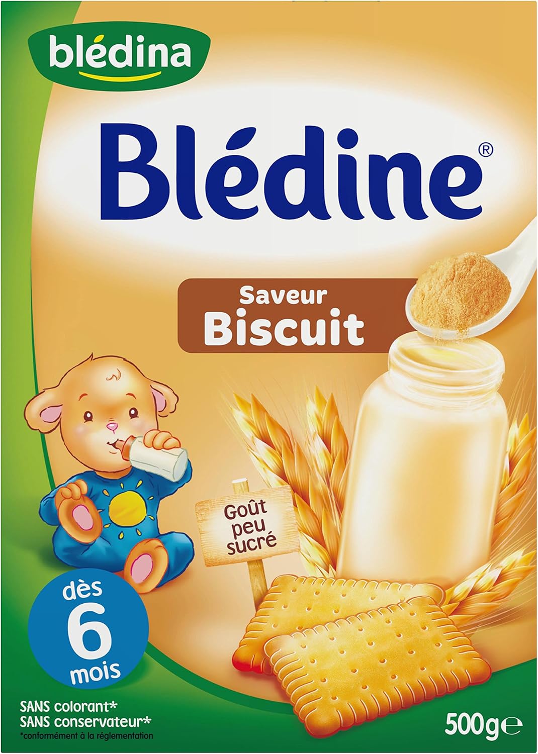 Bledina Bledine Saveur Biscuit Des 6 Mois 500 G Lot De 6 Amazon Fr Epicerie