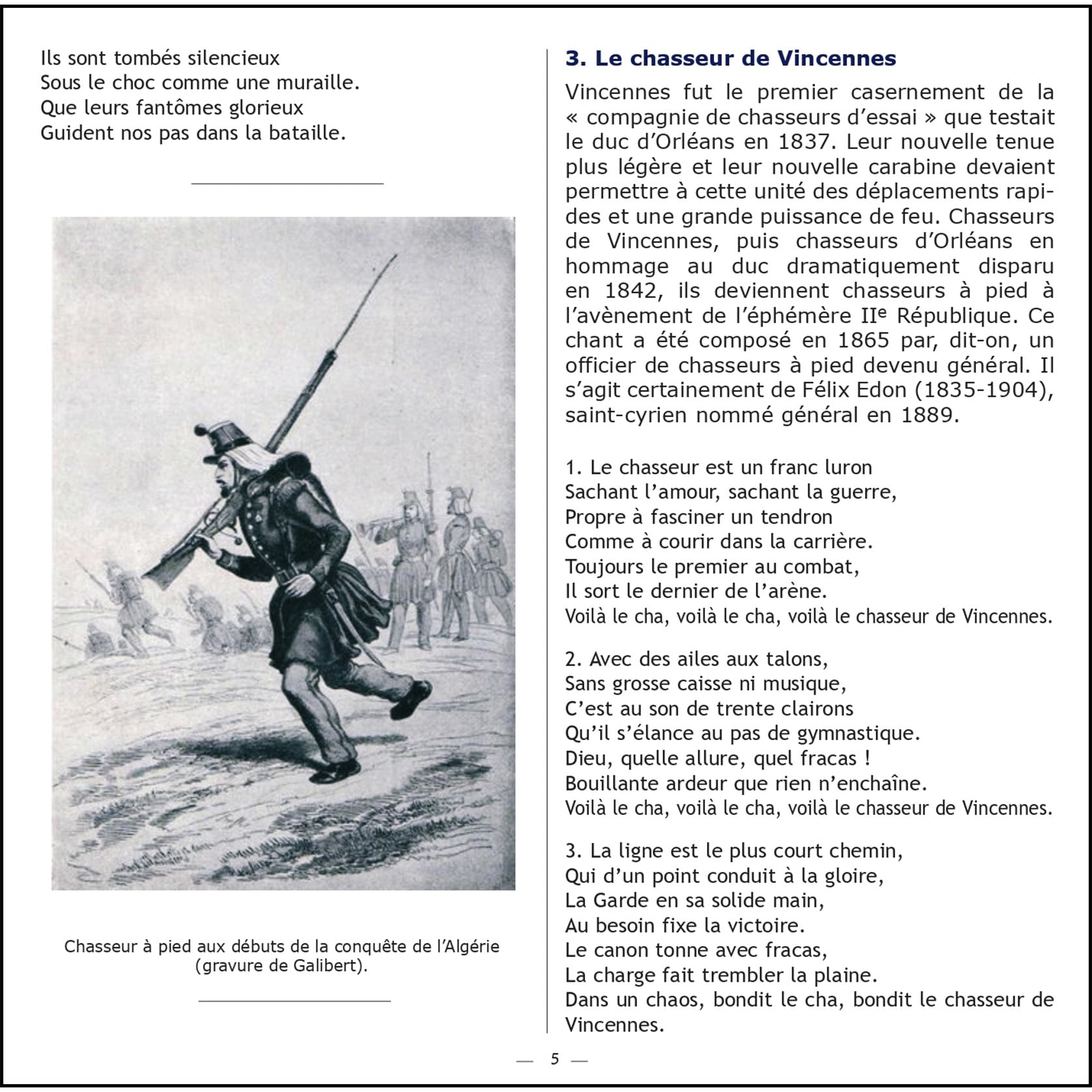 Chants des chasseurs