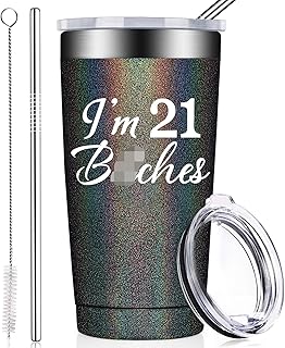BIRGILT 21st Birthday Gifts for Women - I'm 21, Funny Turning Twenty One Year Old Present Idea for Sisters Her Best Friend...