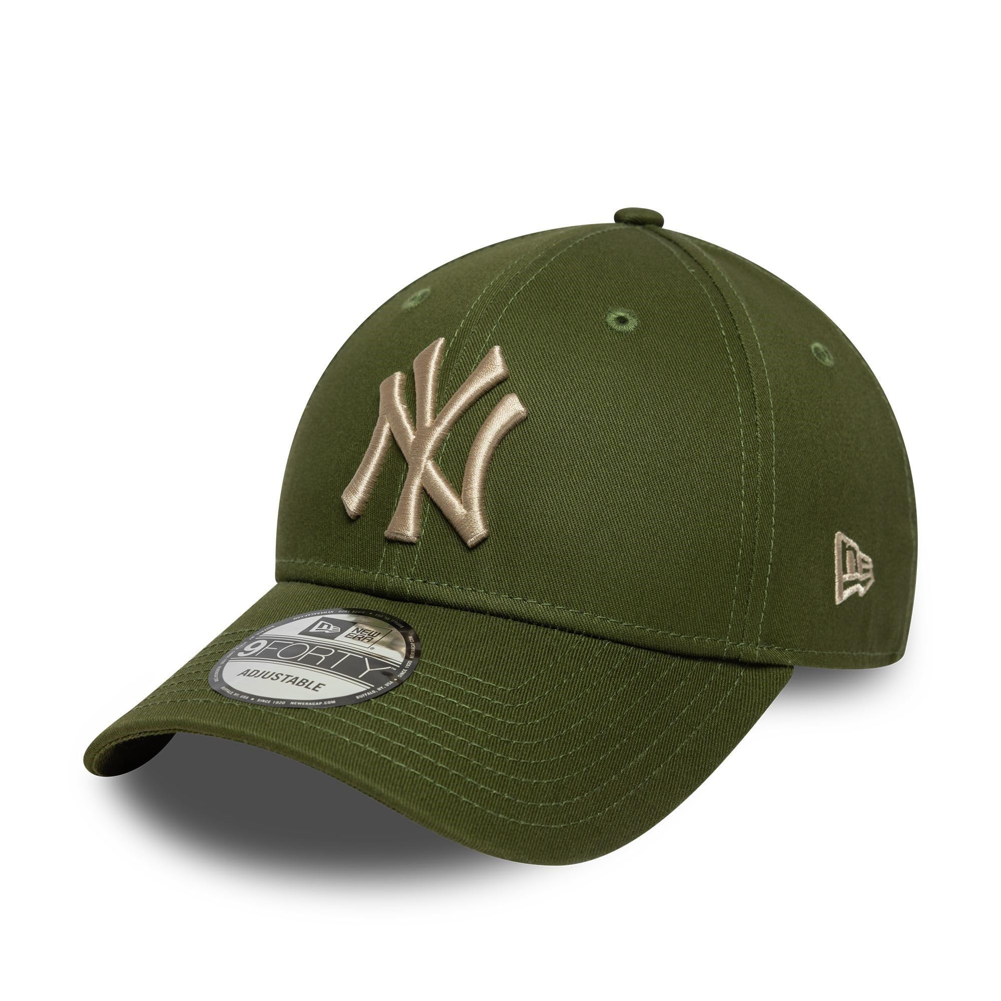New Era New York Yankees MLB League Essential 9Forty Cap Olive Green โ image 1
