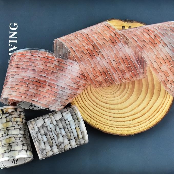 3 rollos de cinta adhesiva para mini casa de muñecas miniatura 4