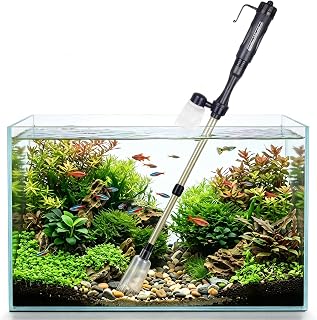 Cordless Electric Aquarium Cleaner, Adjustable 16.3-32.9 Inch