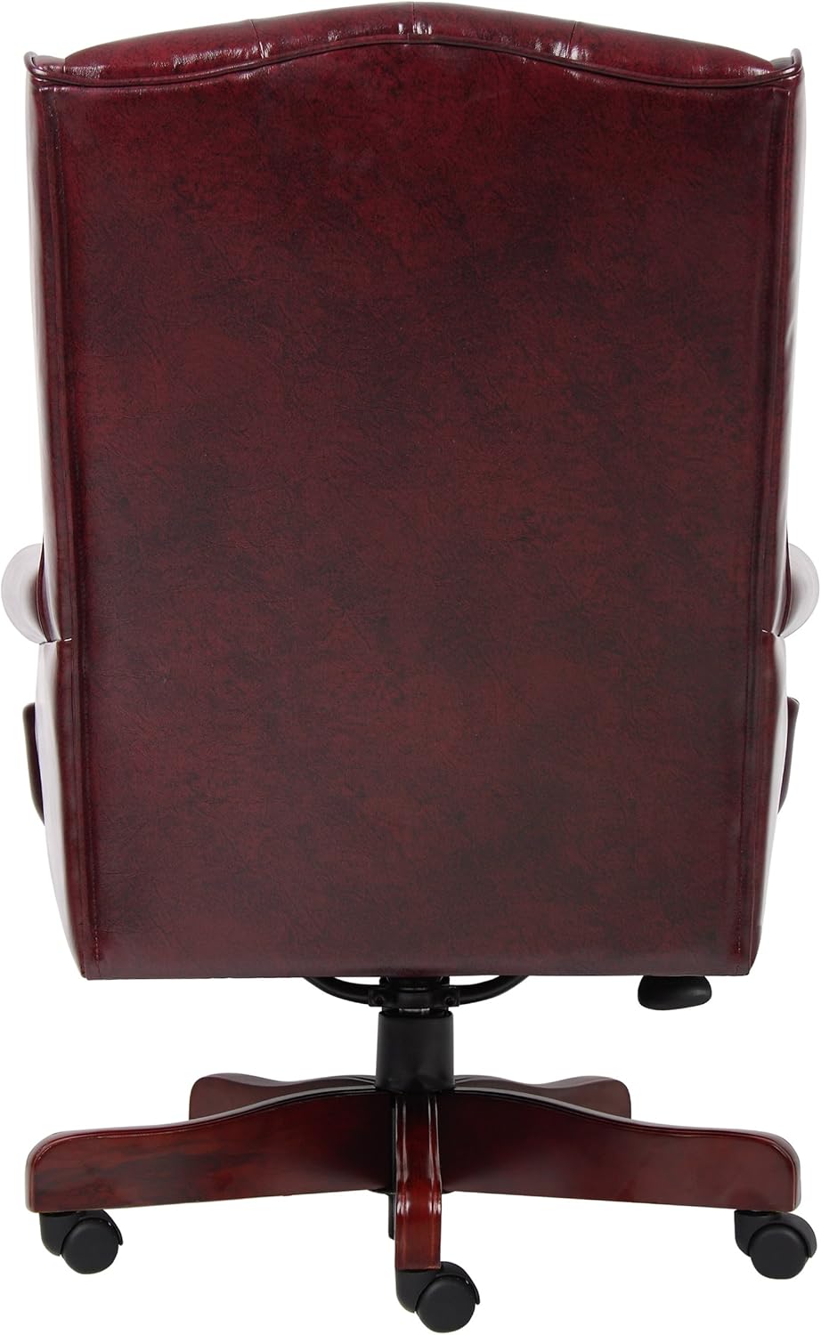 Boss Office Products B800-BY Wingback Traditional Chair in Burgundy