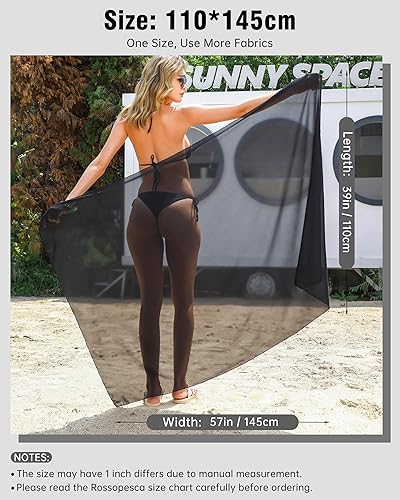 Miniatura 6 de Pareo de playa para mujer, de gasa, para cubrir el traje de baño