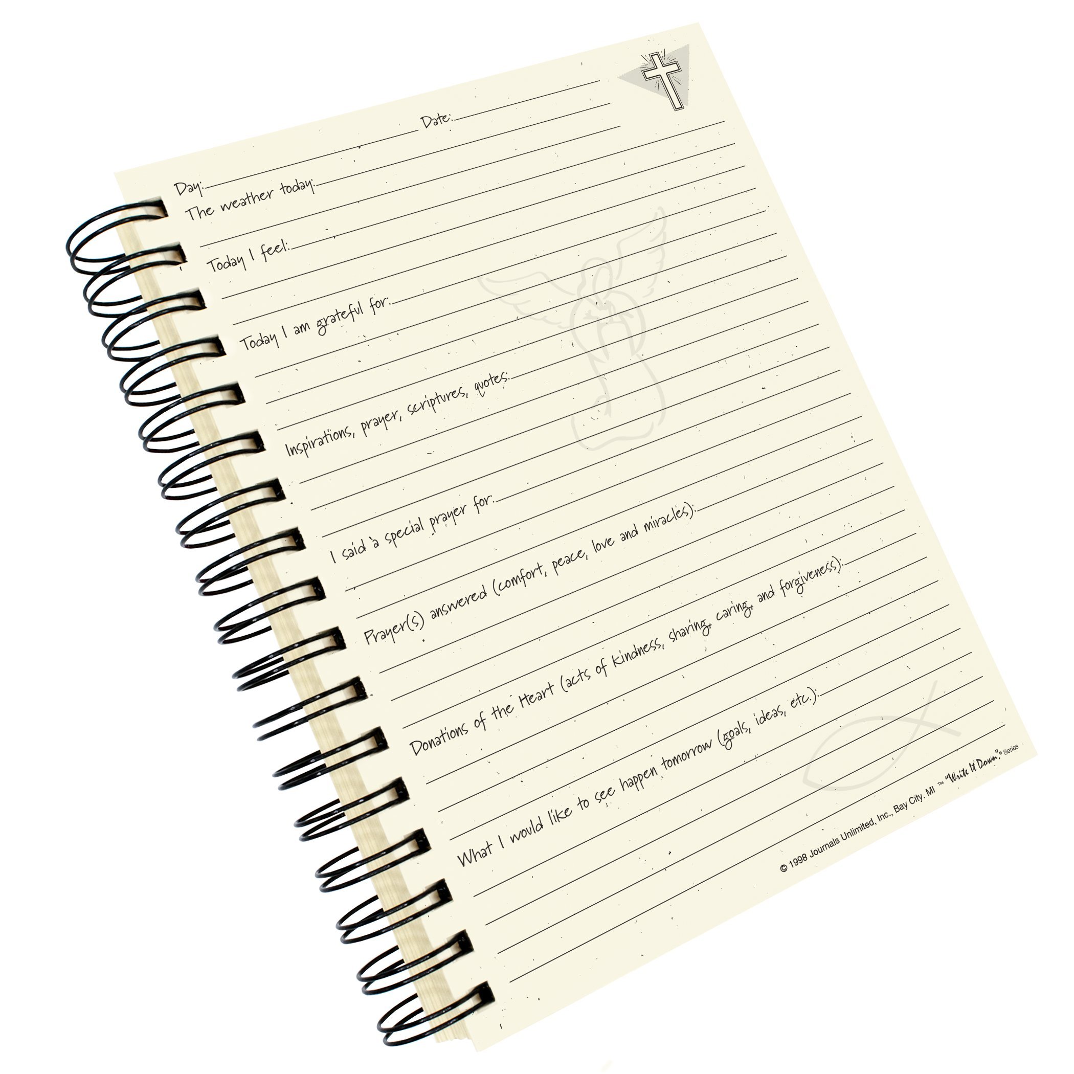 Write it Down Series by Journals Unlimited, Guided Journal, Daily Devotions, A Prayer Journal, Full-Size 7.5"x 9", Kraft Hard Cover, Made in USA - Image 4