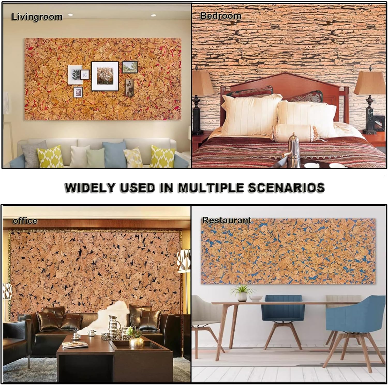 Cork Roll Self-Adhesive Cork MDF Board, Lightweight Wall Decorative Board Easy to Cut, for Drawer Linings Livingroom Bedroom (Color : Style5, Size : 60x90cm/23.62x35.43in)