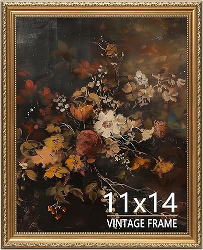 Miniatura 17 de Marco de fotos de 8 x 10 pulgadas, marco de fotos dorado bronce vintage para mesa y montaje en pared, marco de fotos antiguo de 8 x 10 pulgadas para