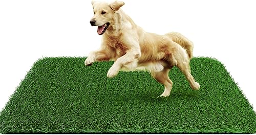 Almohadilla de césped para perros de 28 x 40 pulgadas, de fuerte absorción, césped artificial suave para mascotas para entrenamiento de orinales,