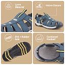 FUEL Soldier-11 Fisherman Sandals for Men Comfortable, Breathable & Flexible Stylish Casual Sandals with Protective Bump Toe for Outdoor & Sports (Navy-7UK) gallery image