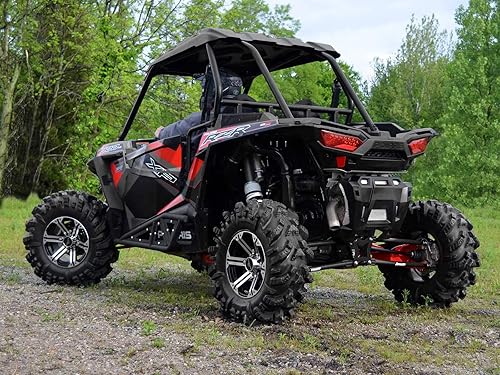 Miniatura 3 de SuperATV Brazosvarillas de radio trasero de tubo redondo resistente para Polaris RZR XP 1000  XP 4 1000 2014+ - Negro  No se ajusta a parachoques