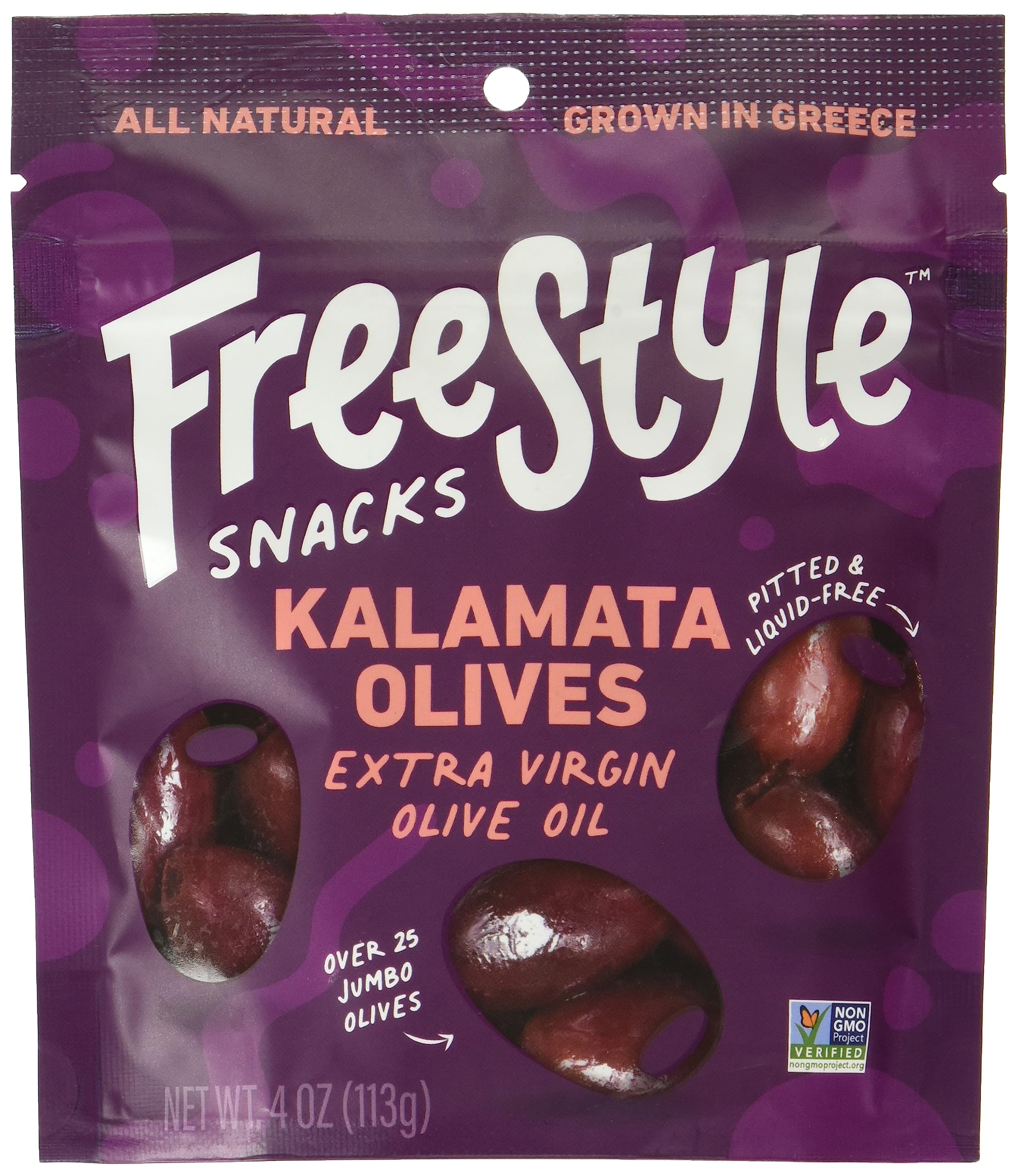 Freestyle Snacks Olives Kalamata Xtra Vgn 4 OZ