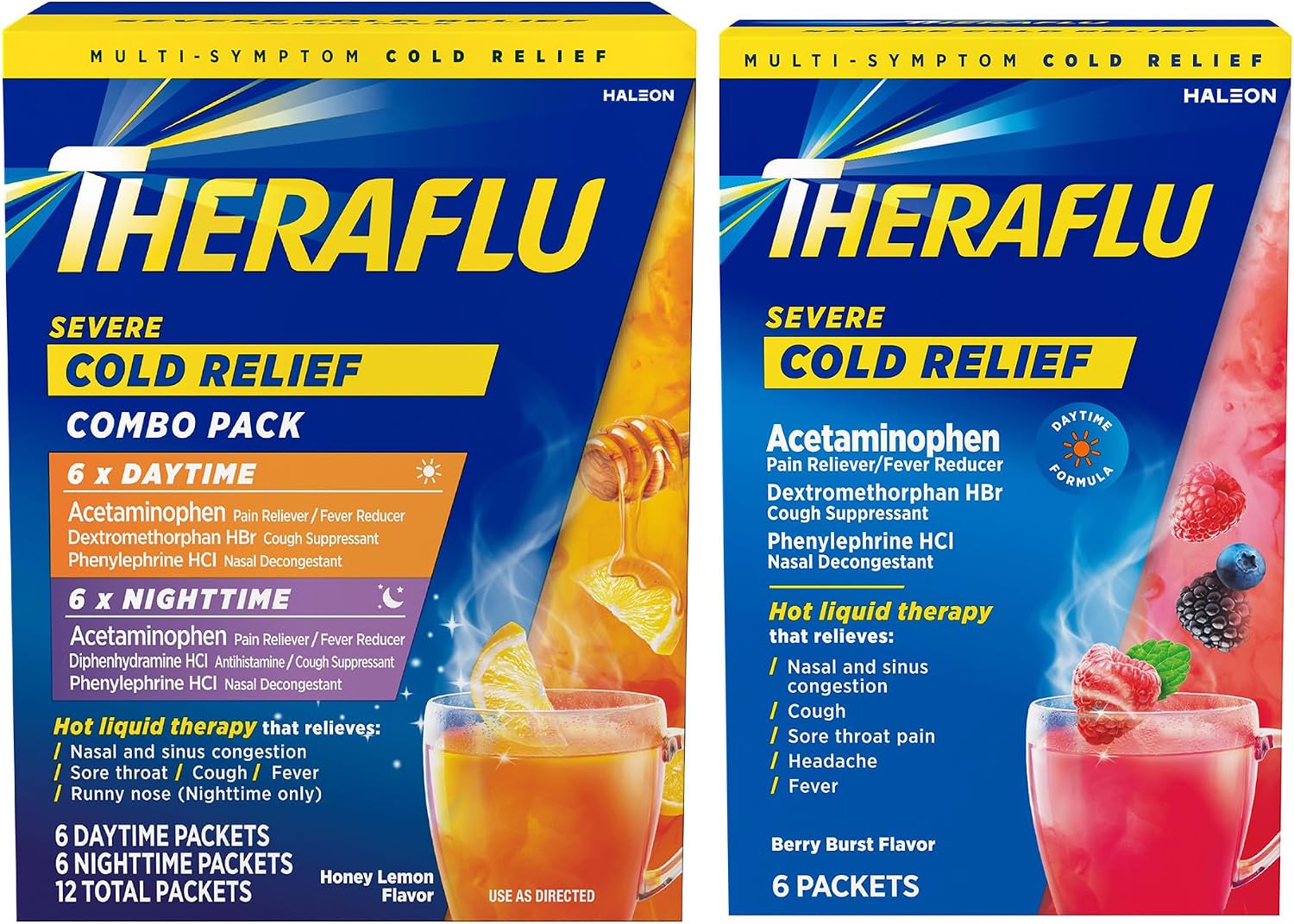 Theraflu Combo Daytime & Nighttime Severe Cold Relief 18ct