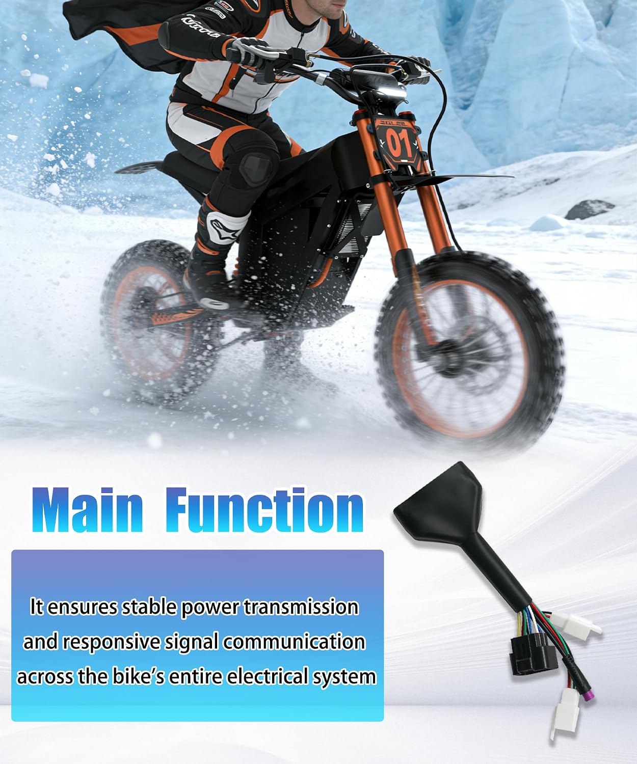 Ebike Controller Main Line Wire Harness Controller Cable Replacement Fit for Tuttio Soleil01 Electric Bicycle with M Button Display
