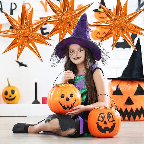 Miniatura 10 de ZAKVOOR Globos de estrella en explosión, 60 globos de estrella de 12 puntas de aluminio para decoración de fiesta, globos para baby shower,