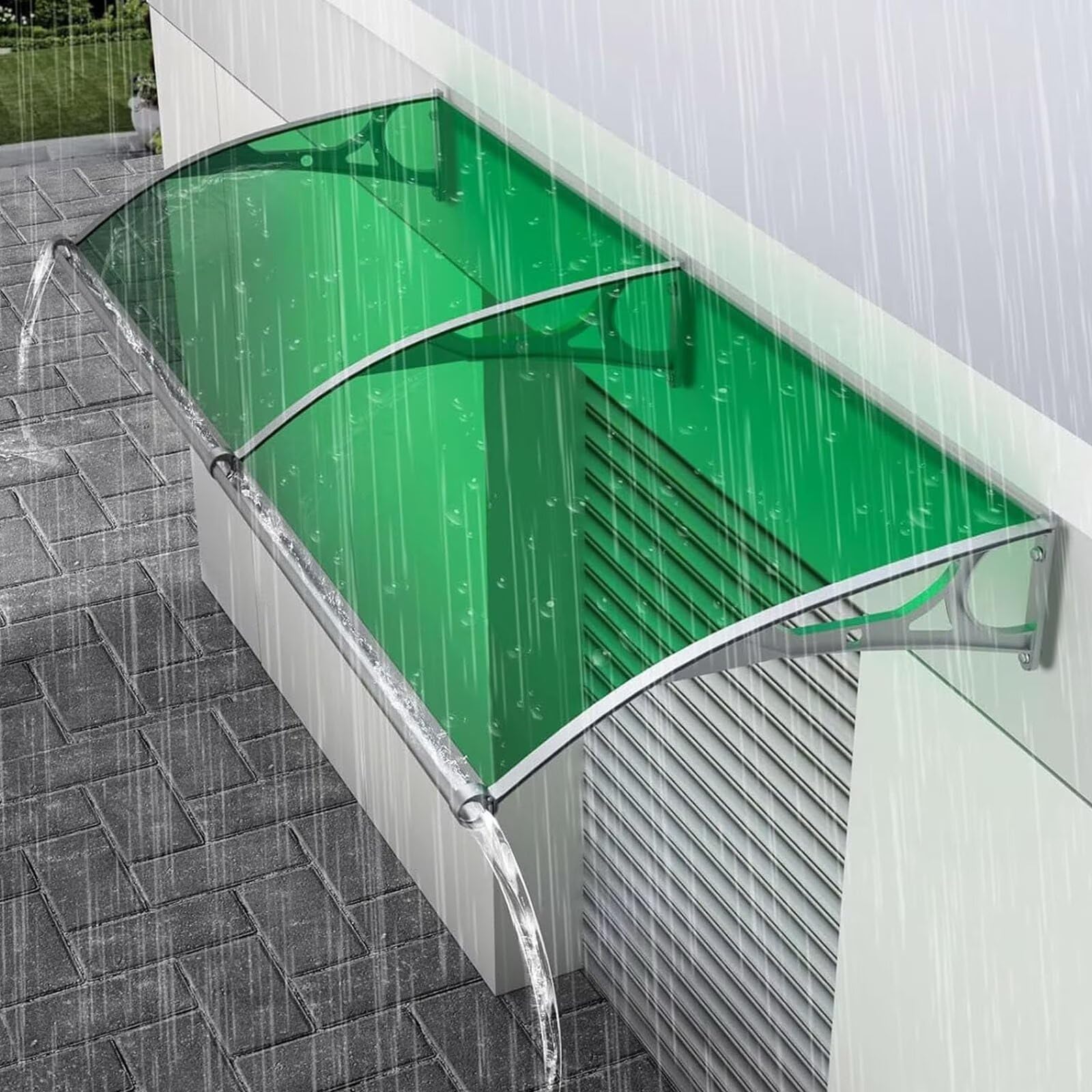 Auvent de porte polycarbonate auvent de terrasse aluminium protection