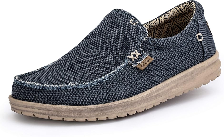 Scarpe Slip-On Uomo HEYDUDE Mikka - Mocassini In Tessuto Con Suola EVA Leggera - Foto 2