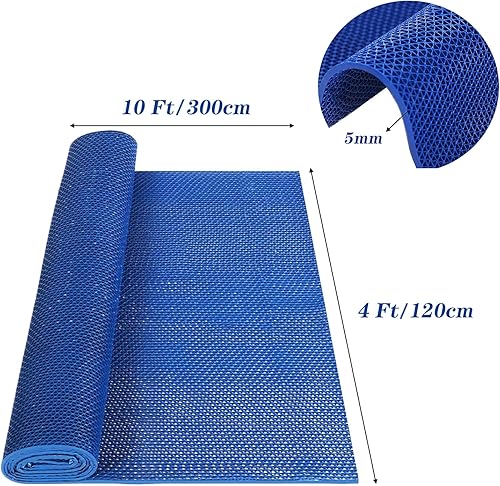 Miniatura 2 de MYOYAY Tapete de drenaje antideslizante de 4 x 10 pies, tapete de drenaje de PVC para baño, piscina, tapete de malla grande hueco para puerta, rollo