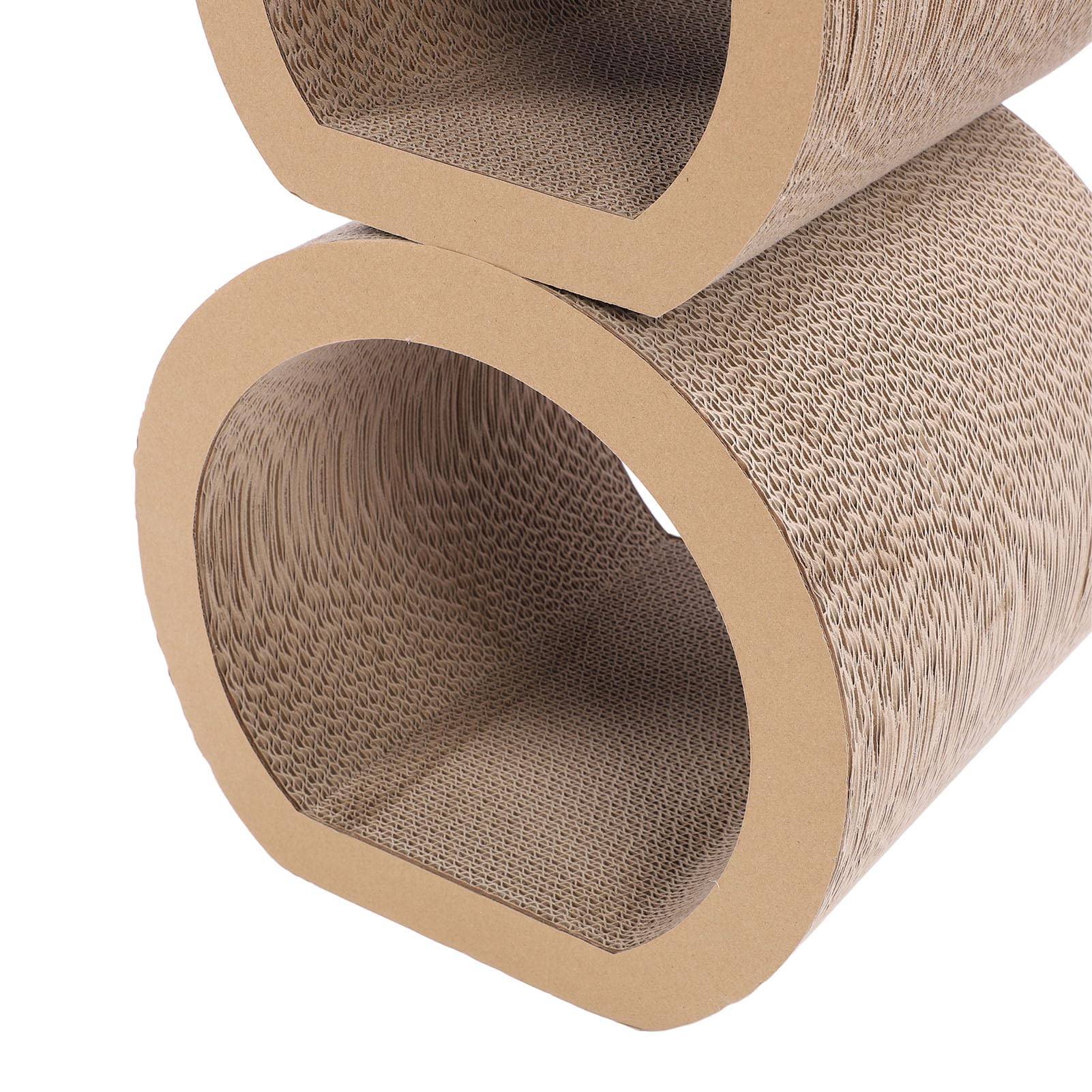 Rascador para Gatos 3 en 1 de cartón, túnel rascador para Gatos de Papel Corrugado con Sala de Descanso y Almohadilla, Tabla rascadora Multifuncional para Que el Gatito juegue, hag