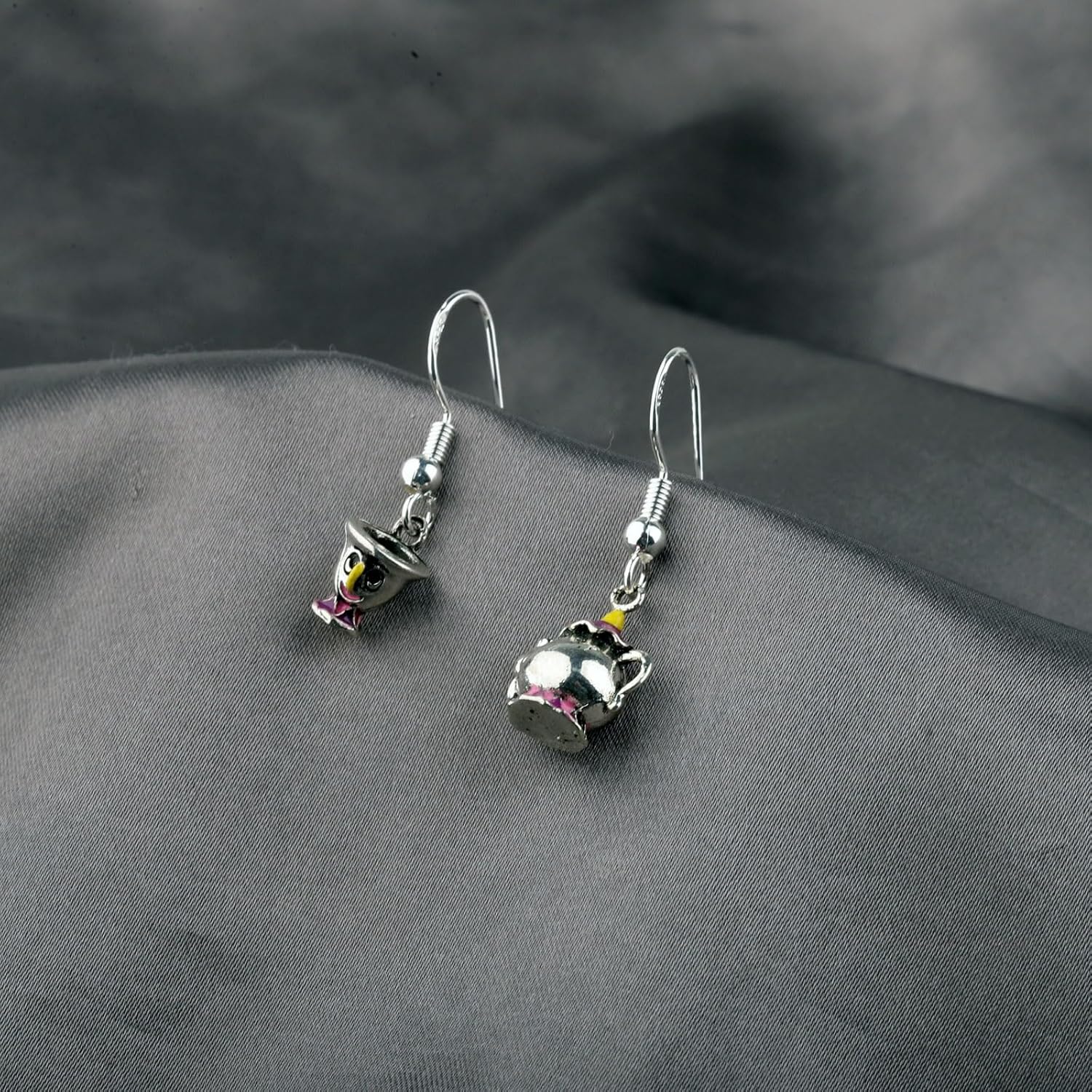 CENWA Chip and Mrs. Potts Cartoon Animal Earrings Gift for Movie Fan - Image 4